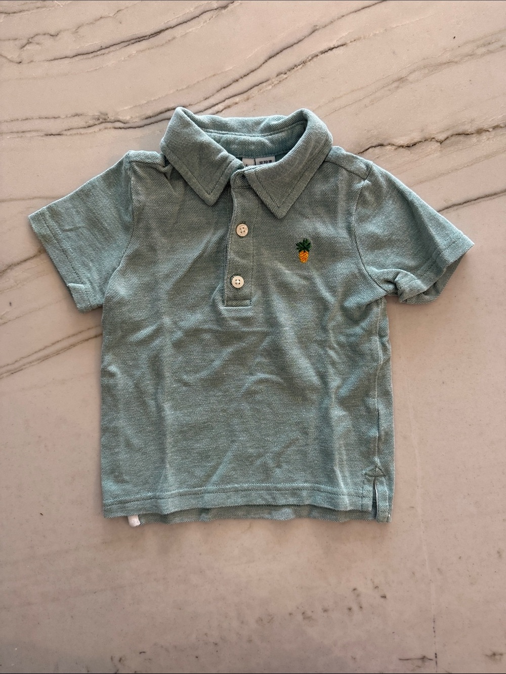 Janie & Jack Baby Boy Pique Polo Shirt - Light Teal